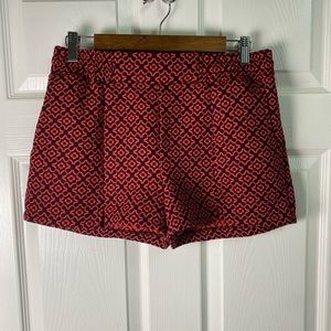 Moonlight Red & Black Pattern Shorts                      Size Large